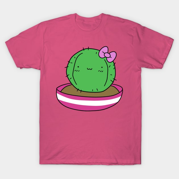 Pretty Potted Cactus T-Shirt by saradaboru